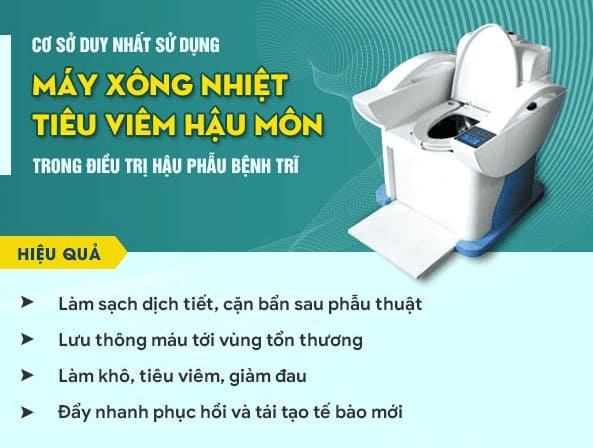 Máy xông nhiệt tiêu viêm đa tầng phục hồi hậu môn